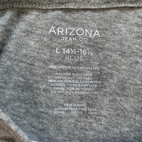 Arizona Jean Co NWT Girls Plus Size Sequined Top - Picture 6 of 8